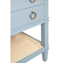 Cutler Bath Vanity In Matte Light Blue Lacquer -France and So Furniture CUTLER LB DETAIL 1 73502.1727975846