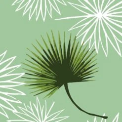 Cabbage Palm Wallpaper -France and So Furniture CabbagePalm Green copy