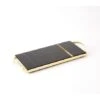 Cosmopolitan Tray-Polished Brass/Black Marble