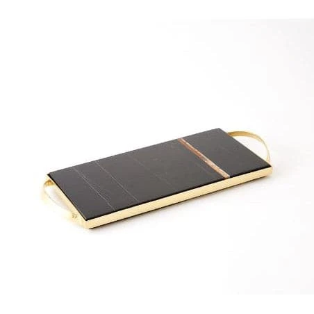 Cosmopolitan Tray-Polished Brass/Black Marble 1 Cosmopolitan Tray-Polished Brass/Black Marble