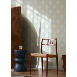 Lattice Weave Wallpaper -France and So Furniture ChairwithLight LattiveWeave Daffodil