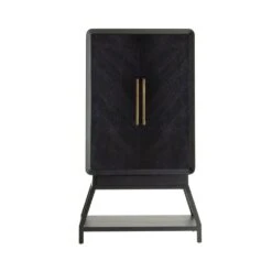 Aether Cocktail Cabinet - Black