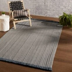 Elowen Solid Light Gray/ Dark Gray Area Rug (4'X6') -France and So Furniture DRE02 4 878a832b 5e60 4e2f 8549 b42053385b27
