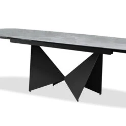 Origami Extension Dining Table Tempestas Ceramic Top -France and So Furniture DTA AVEN TEMP PCBLA 1