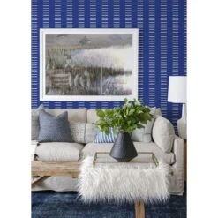 Dashing Wallpaper -France and So Furniture Dashing Yves Blue Reverse LR