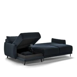 Dolphin Full XL Sleeper With Reversible Chaise - Glamour Fabric -France and So Furniture DolphinEDSectionalLoveseatChaiseGlamour13 133 12Black 09a7aead fecc 49a8 ad35 c8c4db128b7b