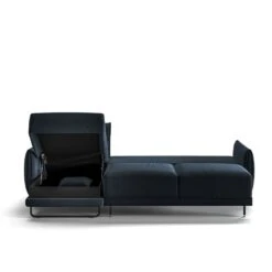 Dolphin Full XL Sleeper With Reversible Chaise - Glamour Fabric -France and So Furniture DolphinEDSectionalLoveseatChaiseGlamour13 133 12Black 8fe1645b 632a 4051 a158 16aa334750ee