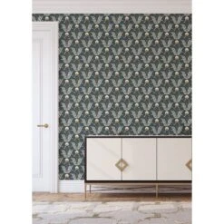 Spring Bloom Wallpaper 14 Spring Bloom Wallpaper -France and So Furniture DoubleDoor SpringBloom SootBlack