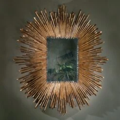 Soleil Mirror - Gold Leaf -France and So Furniture EB0242 4
