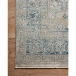 Magnolia Home By Joanna Gaines X Loloi Elise Neutral / Blue 5'-3" X 7'-9" Area Rug -France and So Furniture ELISELI 01NTBB 25 a16b98f4 e8fc 45f8 8058 94c176b3101e