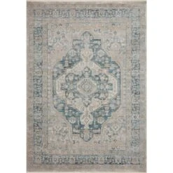 Magnolia Home By Joanna Gaines X Loloi Elise Neutral / Blue 11'-6" X 15'-8" Area Rug