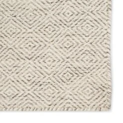 Eleanor Handmade Trellis Ivory/ Gray Area Rug (5'X8') -France and So Furniture ENC03 3
