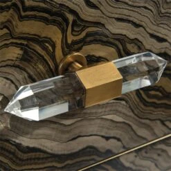 Carrara Chest - Brass,Clear,Gold,Taupe -France and So Furniture EUR 01 0307 10