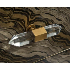 Carrara Chest - Brass,Clear,Gold,Taupe -France and So Furniture EUR 01 0307 4