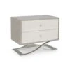 Lenosa Two-Drawer Nightstand - Grey