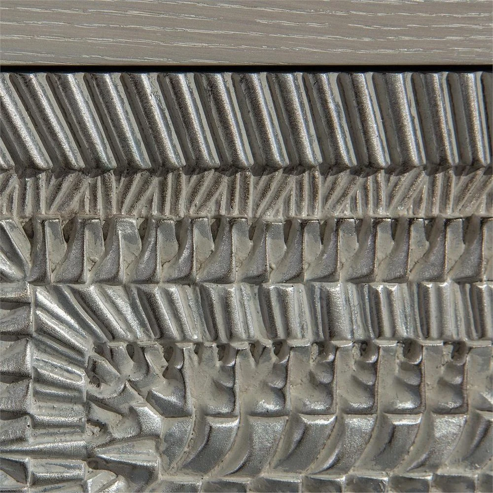 Alden Two-Drawer Nightstand - Gray 3 Alden Two-Drawer Nightstand - Gray - Image 3