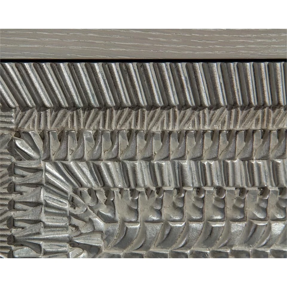 Alden Two-Drawer Nightstand - Gray 2 Alden Two-Drawer Nightstand - Gray - Image 2