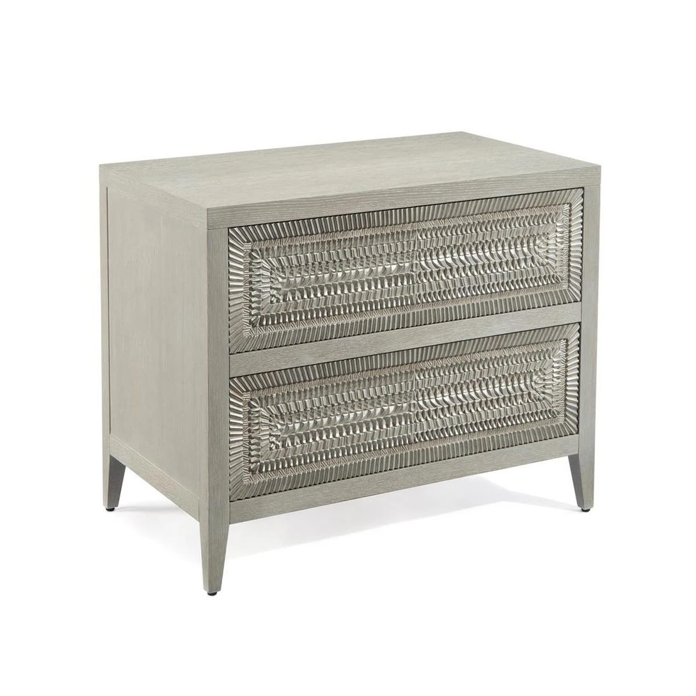 Alden Two-Drawer Nightstand - Gray 1 Alden Two-Drawer Nightstand - Gray