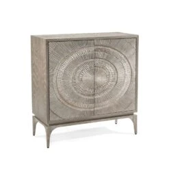 Cosmos Two-Door Cabinet - Silver