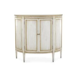 Volnay Demilune Cabinet - White