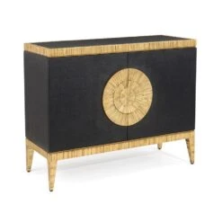Temujin Chest With Doors - Gold, Clear
