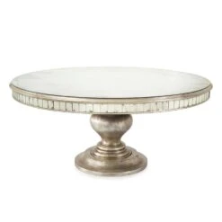 Bourbon Round Dining Table - White