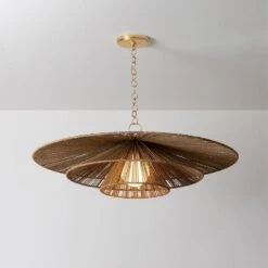 Levan Pendant - Vintage Gold Leaf -France and So Furniture F1736 VGL 001 198e6b13 38b8 40b2 8276 542aadd48592