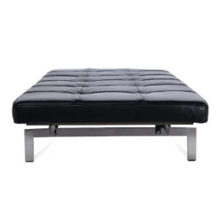 Poul Leather Daybed -France and So Furniture FB6639BLK 3