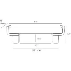 Bellini Bench - Beige -France and So Furniture FHI01.l1 29777551 4900 45c9 9350 56628183306e