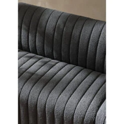 Alexander Dining Banquette, L-Shape - 91.5" - Fiqa Boucle Charcoal -France and So Furniture FHMPRJ 007 SCENE 10tif