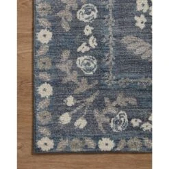Rifle Paper Co. X Loloi Fiore Navy Grey 2'-7" X 8'-0" Runner Rug -France and So Furniture FIORFIO 01NVGY 25 6b05b159 7d54 4061 bc07 2e138247dd6f