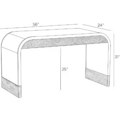 Rochefort Waterfall Desk -France and So Furniture FKS06.l1 b8cc4856 4f5e 48bd 8ce5 b935c8a20c0e