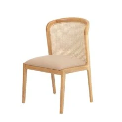 Elbie Cane Dining Side Chair - Set Of 6 -France and So Furniture FL1095BGE 1