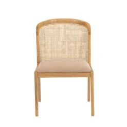 Elbie Cane Dining Side Chair - Set Of 6 -France and So Furniture FL1095BGE 1