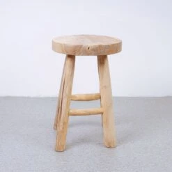 Kiran Teak Wood Stool -France and So Furniture FL1129 1