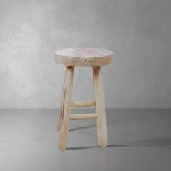 Kiran Teak Wood Stool -France and So Furniture FL1129 2c2bd30b b6a5 405b b245 4d116294d20f