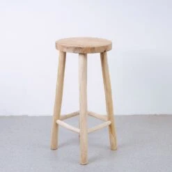 Kiran Teak Wood Stool -France and So Furniture FL1130CNTR