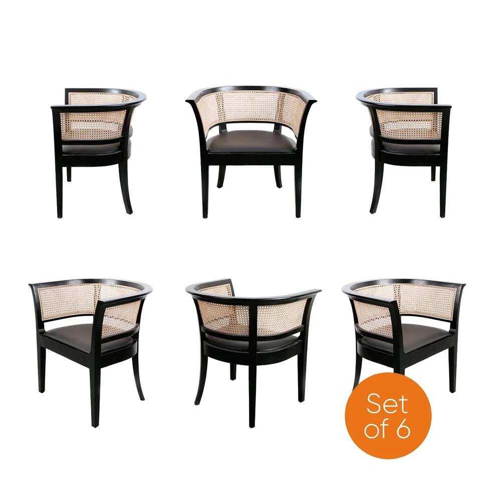 Aimee Cane Dining Armchair - Set Of 6 1 Aimee Cane Dining Armchair - Set Of 6