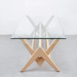 Jeanneret 60" Glass Dining Table -France and So Furniture FL1480IVORY 2