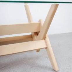 Jeanneret 60" Glass Dining Table -France and So Furniture FL1480IVORY 5