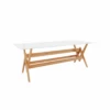 Jeanneret 86" Glass Dining Table