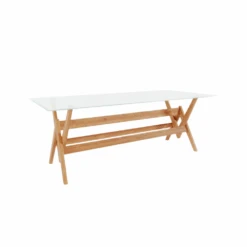 Jeanneret 86" Glass Dining Table