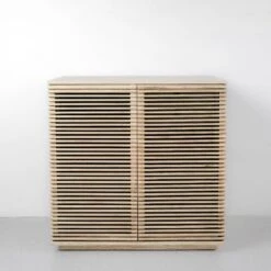 Jensen Slatted Teak Bar Cabinet -France and So Furniture FL1528IVORY