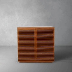 Jensen Slatted Teak Bar Cabinet -France and So Furniture FL1528NTRL edit