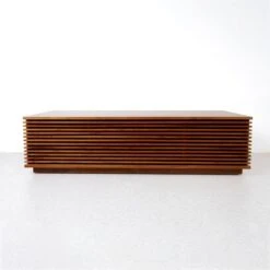 Jensen Slatted Teak Storage Bench -France and So Furniture FL1530NTRL 1