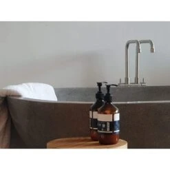 Terrazzo Stone Freestanding Bath Tub - Grey -France and So Furniture FL1701STONE ls2