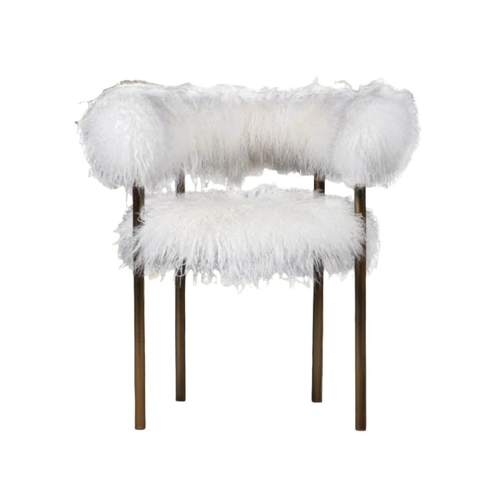 Lunde Mongolian Sheepskin Arm Chair 1 Lunde Mongolian Sheepskin Arm Chair