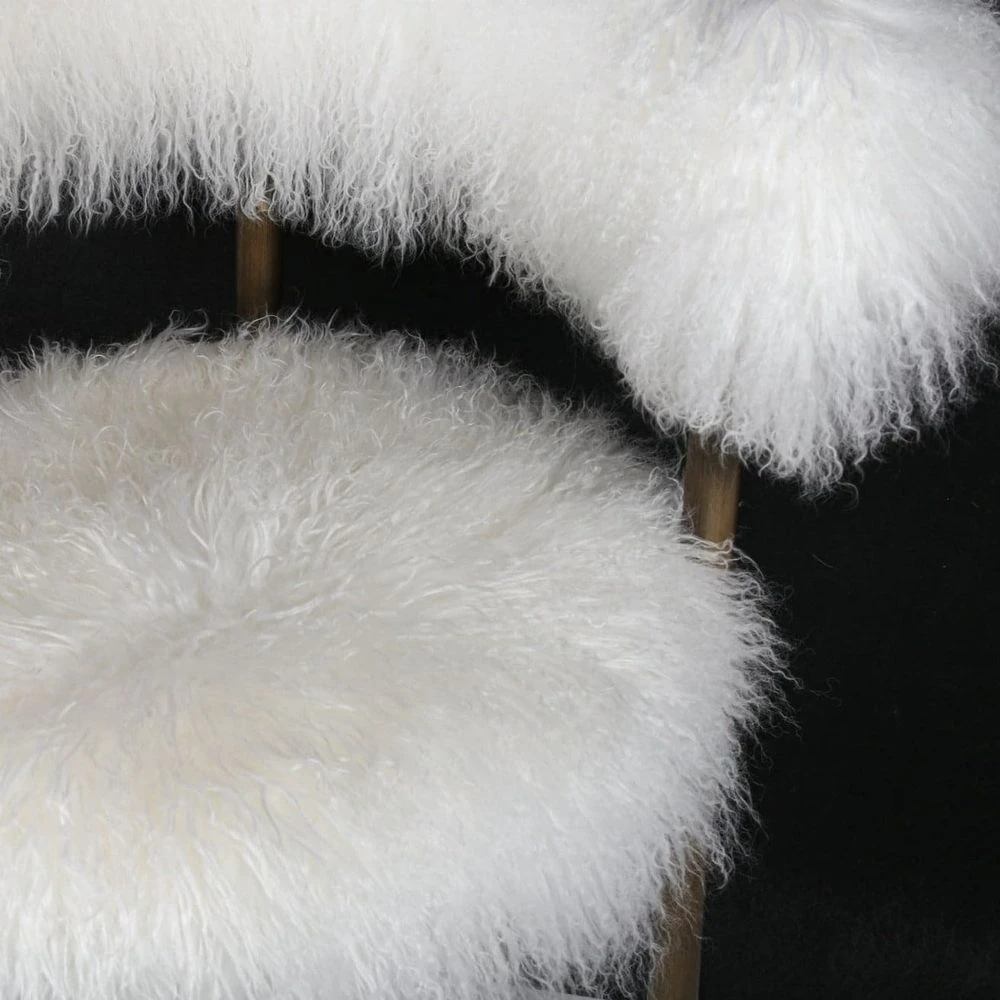 Lunde Mongolian Sheepskin Arm Chair 6 Lunde Mongolian Sheepskin Arm Chair - Image 6