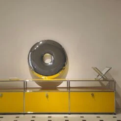 Balloon Ring Wall Mirror Sculpture -France and So Furniture FMM001CHR L1