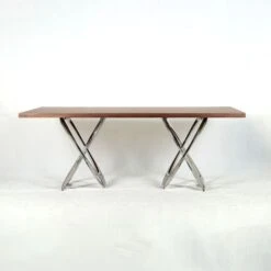 Balloon X Dining Table With Walnut Top